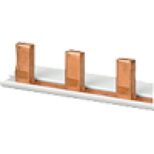 Pin busbar 1phase 1016 mm long with touch protection 18 mm2 without end caps