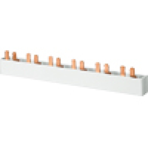 Pin busbar 2phaseAUX 1016 mm long with touch protection 18 mm2