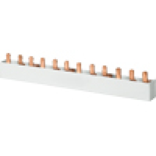 Pin busbar 3phaseAUX 1016 mm long with touch protection 18 mm2