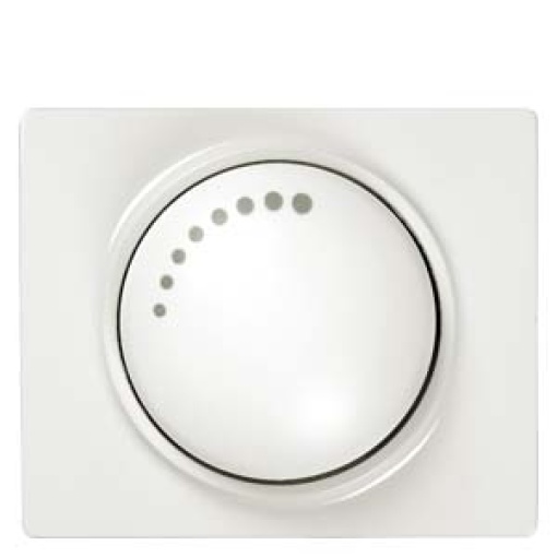 IRIS Cover plate for dimmer with rotary knob polar white