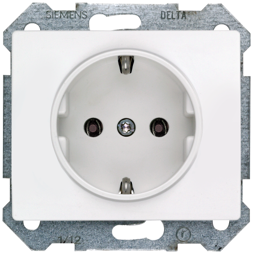 IRIS SCHUKO socket outlet German standard with support ring 16A 250V AC polar