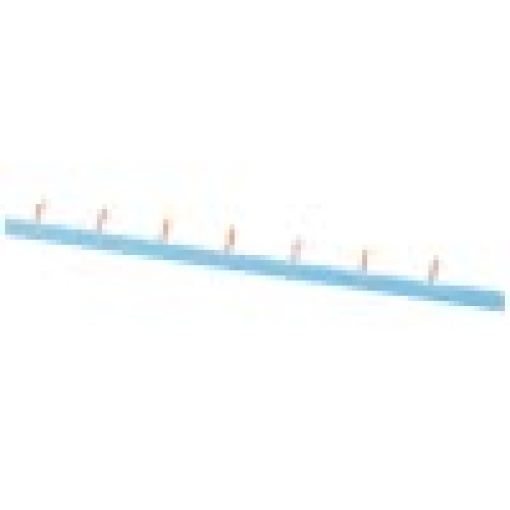 Pin busbar 1PH 10 mm2 54 MW blue pin busbar 1phase angled 10 mm2 54 MW
