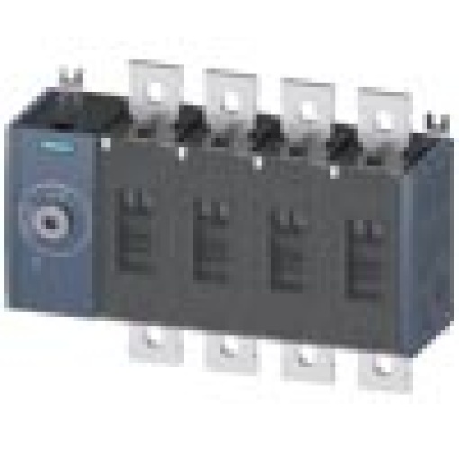 Switch disconnector 500 A size 4 4pole front operating mechanism on left