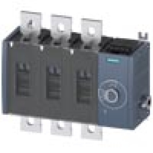 Switch disconnector 800 A size 4 3pole lateral operating mechanism on rig