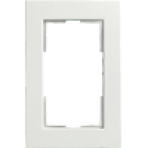 DELTA miro plastic titanium white frame double for double socket outlet