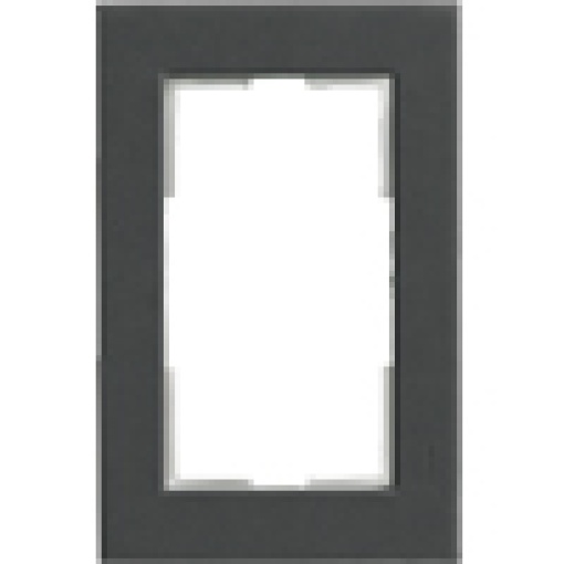 DELTA miro plastic carbon metallic frame double for double socket outlet