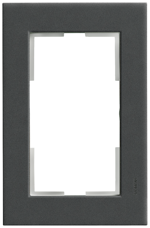 DELTA miro plastic carbon metallic frame double for double socket outlet