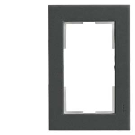 DELTA miro plastic carbon metallic frame double for double socket outlet