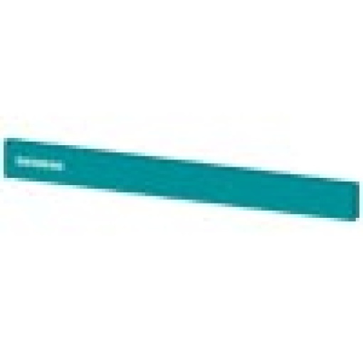 SIVACON trim strip W 600 mm above the door with Siemens logo Petrol
