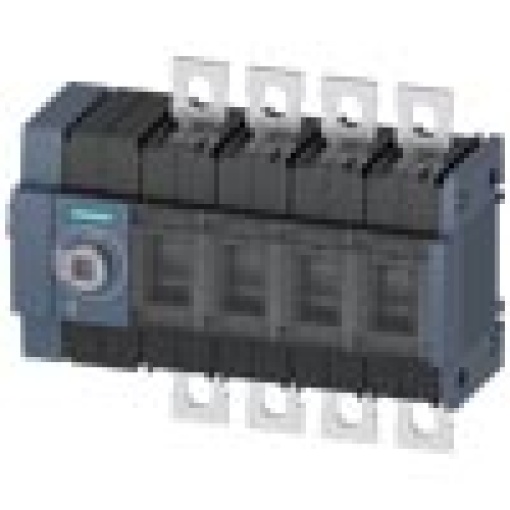 Switch disconnector 80 A size 2 4pole lateral operating mechanism on left