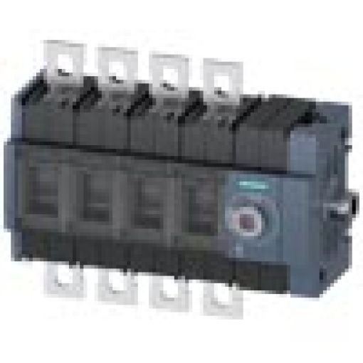 Switch disconnector 200 A size 2 4pole lateral operating mechanism on rig