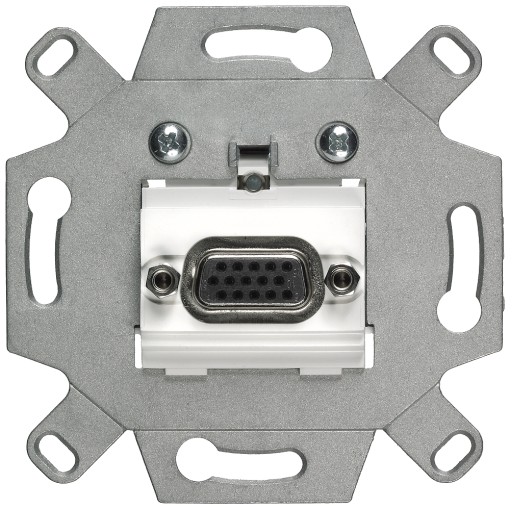 DELTA VGA connection socket with screw terminals white