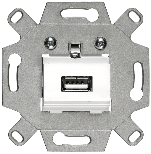 DELTA USB connection socket with screw terminals white