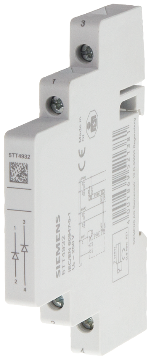 Auxiliary current switch group half module