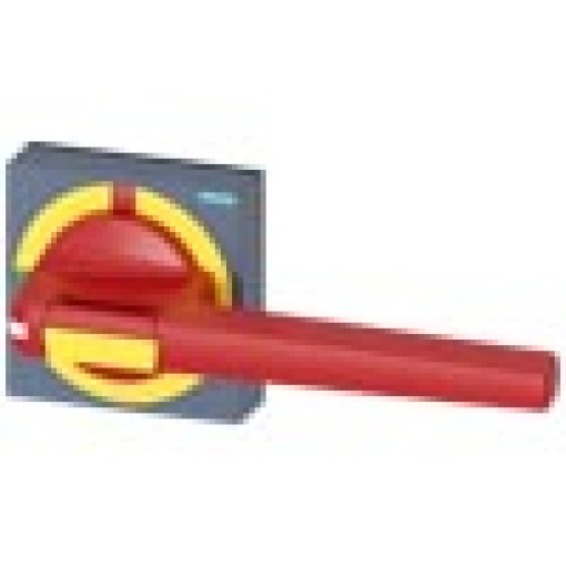 Handle with masking plate EMERGENCY OFF size 100x 100 for shaft 12x 12 0I