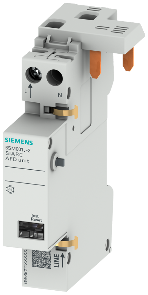 Arc fault detection unit AFDD 140 A 230 V for MCB or RCBO 1N 1 MW