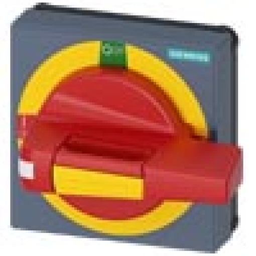 Handle with masking plate EMERGENCY OFF size 75x 75 for shaft 8x 8 I0II