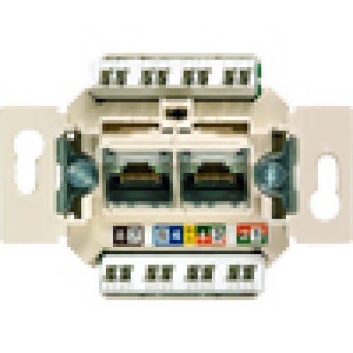 DELTA UAE connection socket unshielded 2x 8pole RJ45 Cat 6A