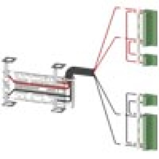 Accessory for 3KC8 power supply cable for upper connection 2pole