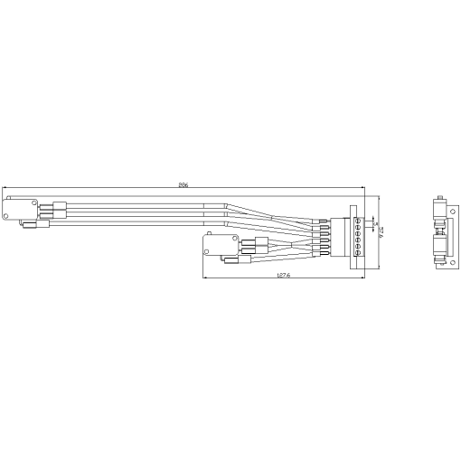 Accessory for 3KC4 3KC8 auxiliary switch containing 2 changeover contacts 1