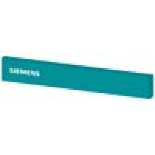 SIVACON trim strip W 400 mm above the door with Siemens logo petrol