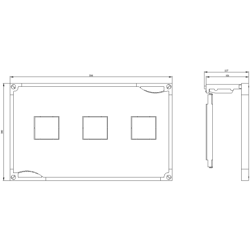 Assembly kit molded case circuit breaker 3VA 3 x 3VA10 and 3VA11 to 160A