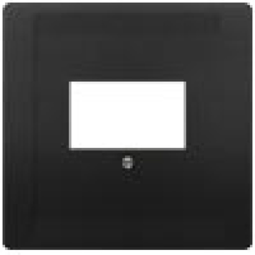 DELTA style cover plate for TAEloudspeaker multimedia connections anthracite