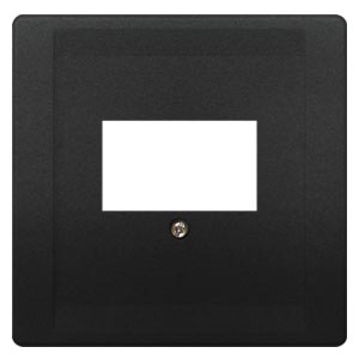 DELTA style cover plate for TAEloudspeaker multimedia connections anthracite