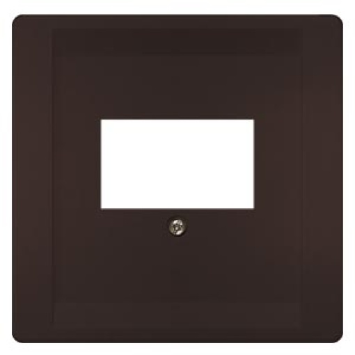DELTA style cover plate for TAEloudspeaker multimedia connections chocolate