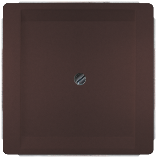 DELTA style blanking cover plate chocolate