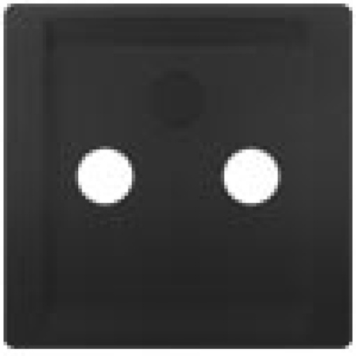 DELTA style cover plate for TVRFSAT 2 and 3hole anthracite