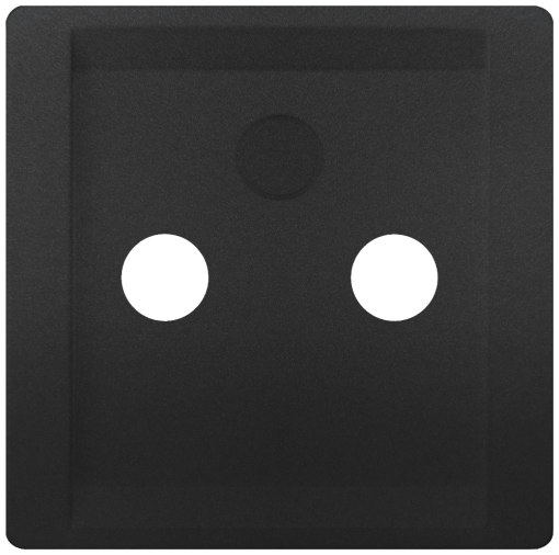 DELTA style cover plate for TVRFSAT 2 and 3hole anthracite