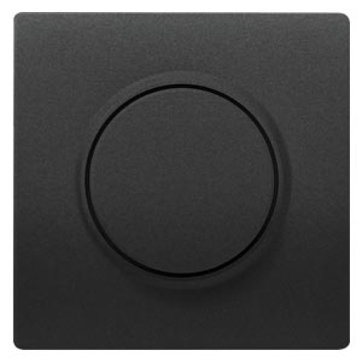 DELTA style cover plate for dimmer with rotary knob anthracite