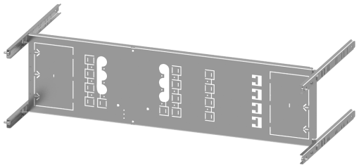 SIVACON S4 mounting panel 3VA20 100A 3pole fixedmounted plugin socket