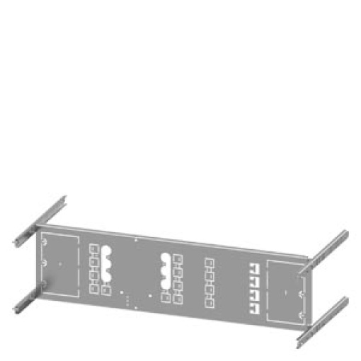 SIVACON S4 mounting panel 3VA20 100A 3pole fixedmounted plugin socket
