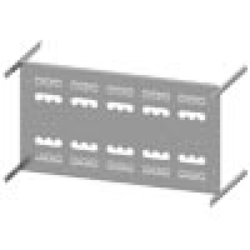 SIVACON S4 mounting panel 3VA20 100A 3pole fixedmounted H400 mm W 8