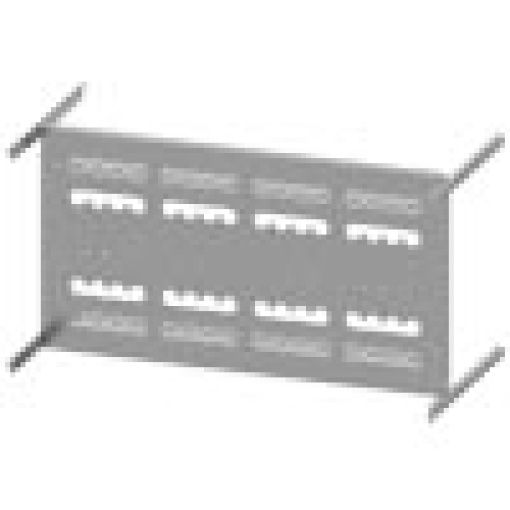 SIVACON S4 mounting panel 3VA20 100A 4pole fixedmounted H400 mm W 8