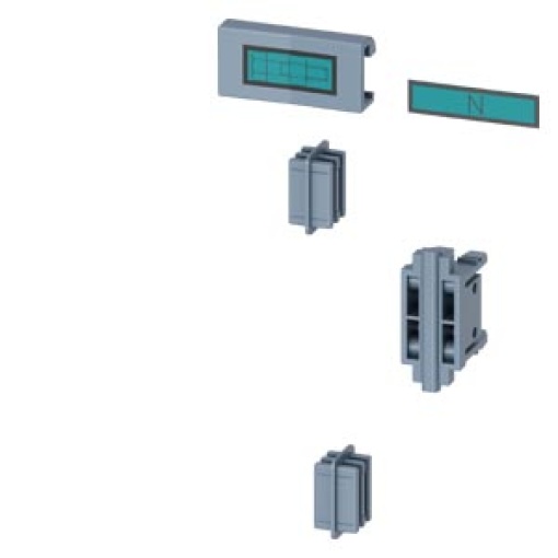 Assembly kit for mechanical connection of 1pole and 3pole 3NP1