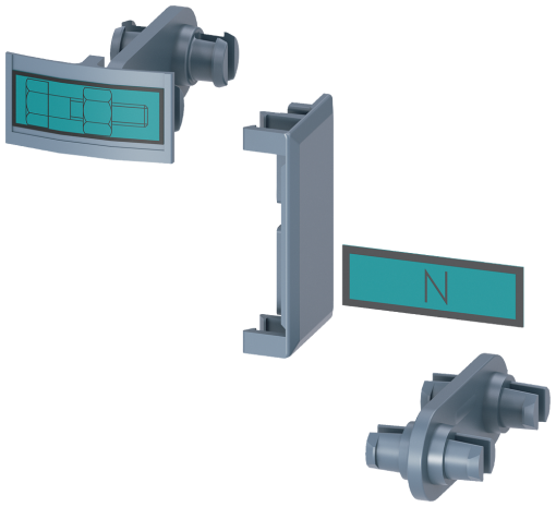 Assembly kit for mechanical connection of 1pole and 3pole 3NP1