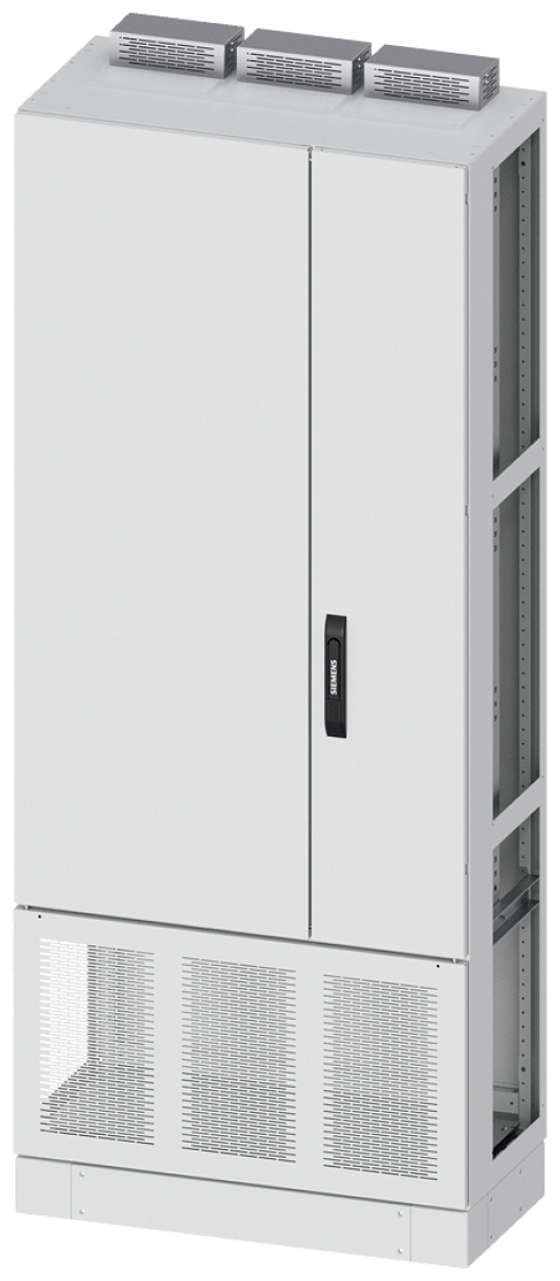 ALPHA DIN transformer cabinet H1950 W800 D400 incl 100 mm base sheetste