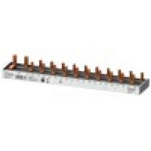 Compact pin busbar 10 mm2 connection 1PN RCCB N right 1x RCCB 2pole