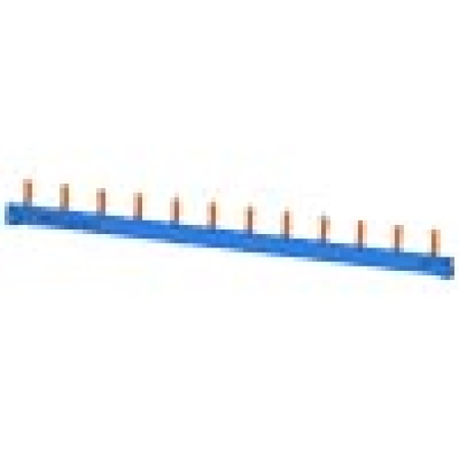Compact pin busbar 10 mm2 N color blue 12x MCB 1N 1 MW fingersafe