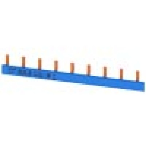 Compact pin busbar 10 mm2 N color blue MCB 1N 1 MW fingersafe