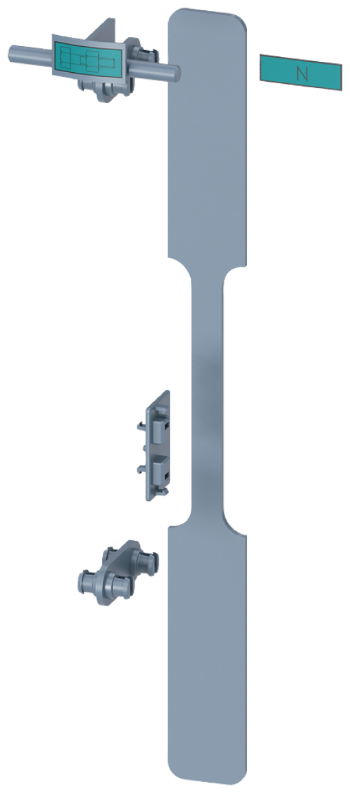 Assembly kit for mechanical connection of 1pole and 3pole 3NP1