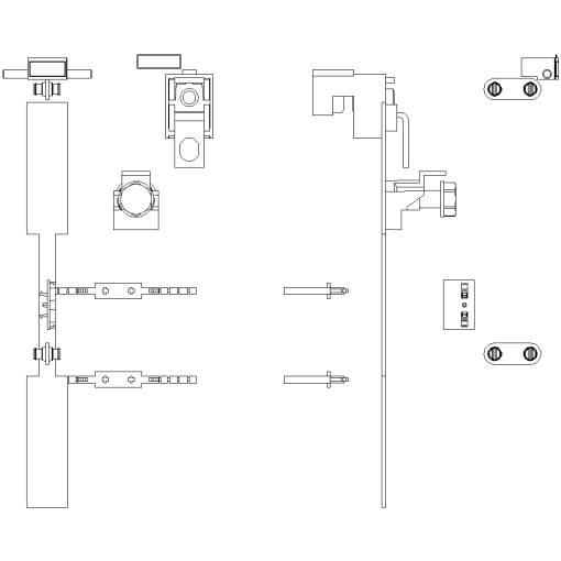 Assembly kit to create 4pole 3NP1 for mounting on 60 mm busbar