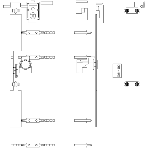 Assembly kit to create 4pole 3NP1 for mounting on 60 mm busbar