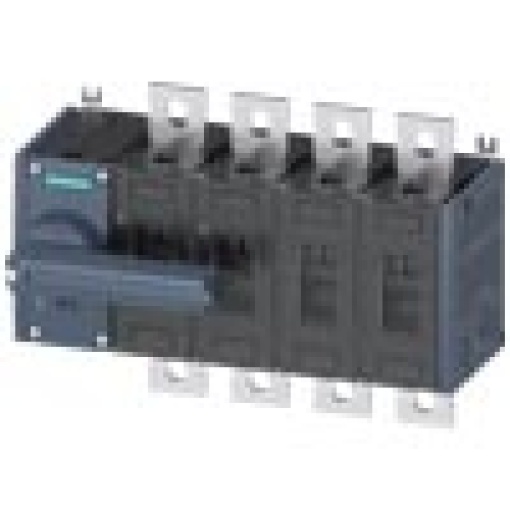 Switch disconnector 500 A size 3 4pole front operating mechanism on left