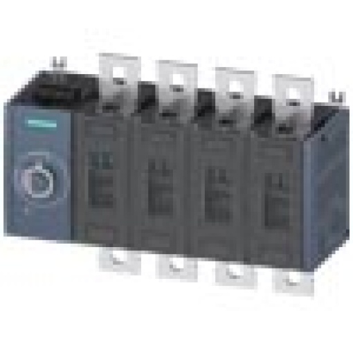 Switch disconnector 500 A size 3 4pole lateral operating mechanism on lef