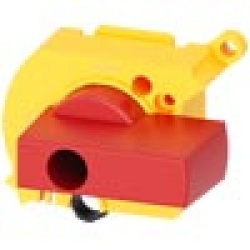Supplementary handle for door mounted rotary operator redyellow  30 A up t