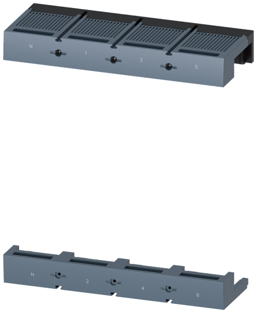 terminal cover short 4pole 1unit accessory for 3VA55 3VA65